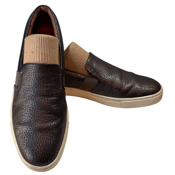 FRYE IVY Slip On Shoe Sneaker‎ Women's 7.5M PEWTER Leather - Picture 1 of 8